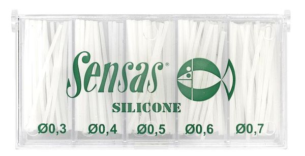 SENSAS Sada Silikónových hadičiek na plavák Power (0,3-0,7mm)