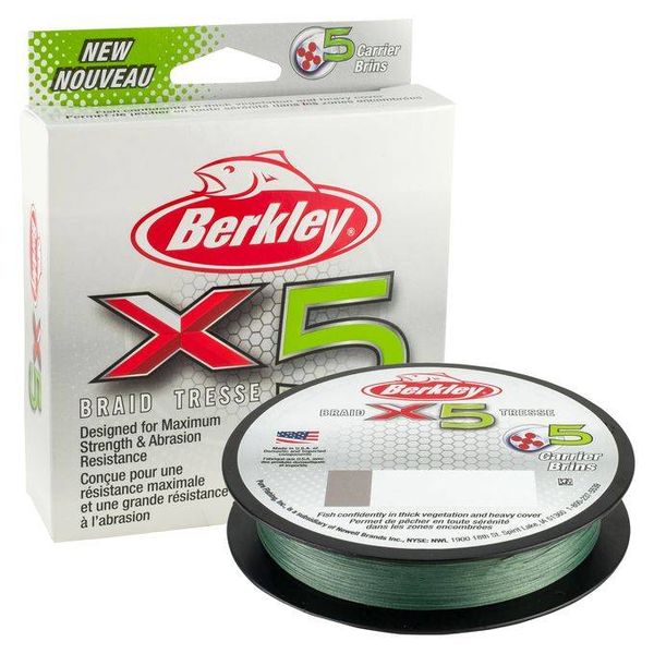 BERKLEY Šnúra X5 - zelená - 0,40mm/36,3kg/250m