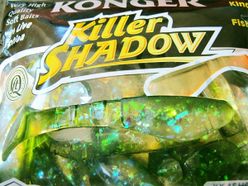 KONGER Killer Shadow kopyto 7,5cm - f.036 zelená/transp./trblietavá