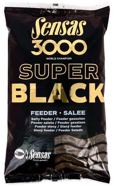 SENSAS Vnadiaca zmes 3000 Dark Salty Feeder (feeder-čierne-slané) 1kg