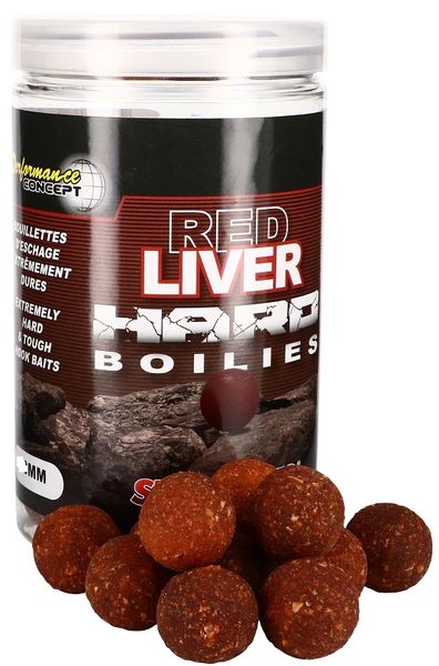 STARBAITS Hard Boilies Red Liver 200g - 20 mm