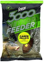 SENSAS Vnadiaca zmes 3000 Method feeder 1kg - 3000 Method Carpe Pellets (kapor pelety)