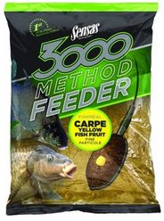 SENSAS Vnadiaca zmes 3000 Method feeder 1kg - 3000 Method Carpe Yellow (kapor žltý)