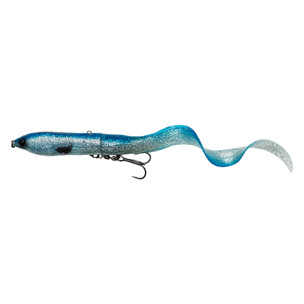 SAVAGE GEAR Nástraha 3D Hard Eel 2+1 - 17cm/50g SLOW SINKING - Blue Silver