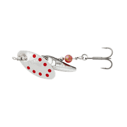 SAVAGE GEAR Nástraha Sticklebait Spinner #3 - 9,1g Sinking - Dirty Silver Red