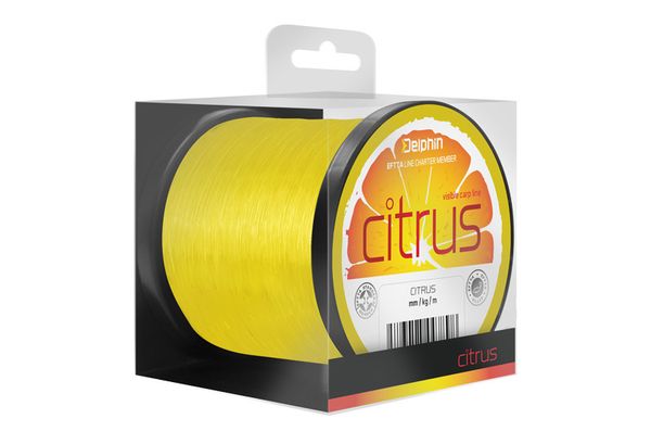 DELPHIN Vlasec CITRUS / žltý 600m - 0,35mm/19lbs