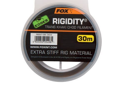 FOX Vlasec Edges Rigidity Trans Khaki 0,53mm/30m