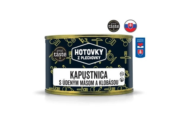 Hotovky z plechovky Kapustnica s údeným mäsom a klobásou 400g