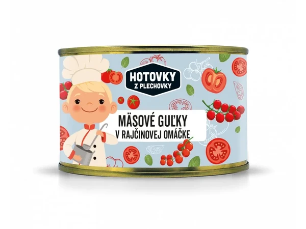 Hotovky z plechovky Mäsové guľky v rajčinovej v omáčke 400g