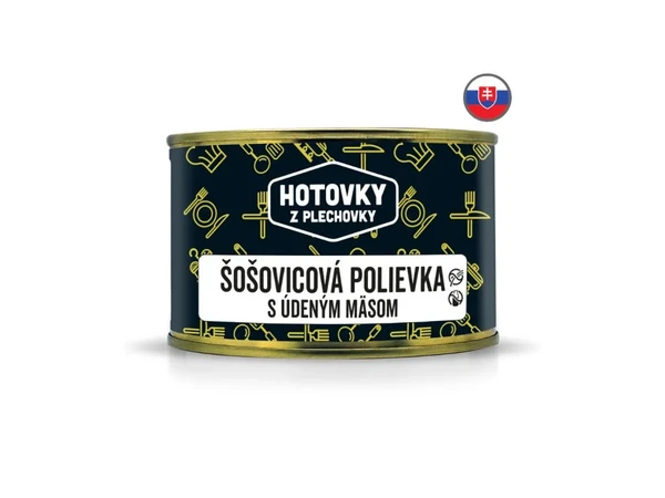 Hotovky z plechovky Šošovicová polievka s údeným mäsom 400g