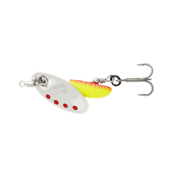 SAVAGE GEAR Nástraha Grub Spinners #0/2,2g Sinking - Silver Red Yellow