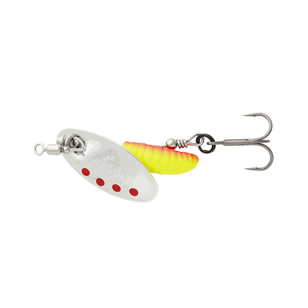 SAVAGE GEAR Nástraha Grub Spinners #2/5,8g Sinking - Silver Red Yellow