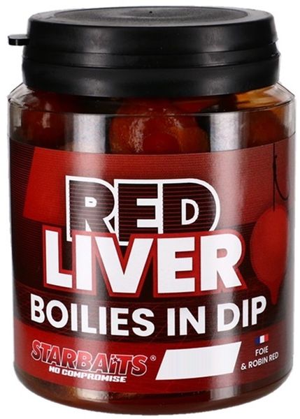 STARBAITS Boilies v dipe Concept Red Liver 20mm/150g