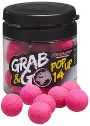 STARBAITS Boilies Pop Up G&G Global 14mm/20g - Strawberry Jam (jahoda)