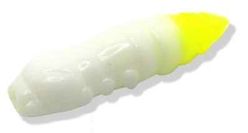 FishUP Dipované umelé nástrahy Pupa 30mm 10ks/bal. - White Hot Chartreuse