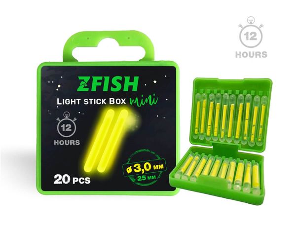 ZFISH Chemické svetlo 3x25mm Box 20ks